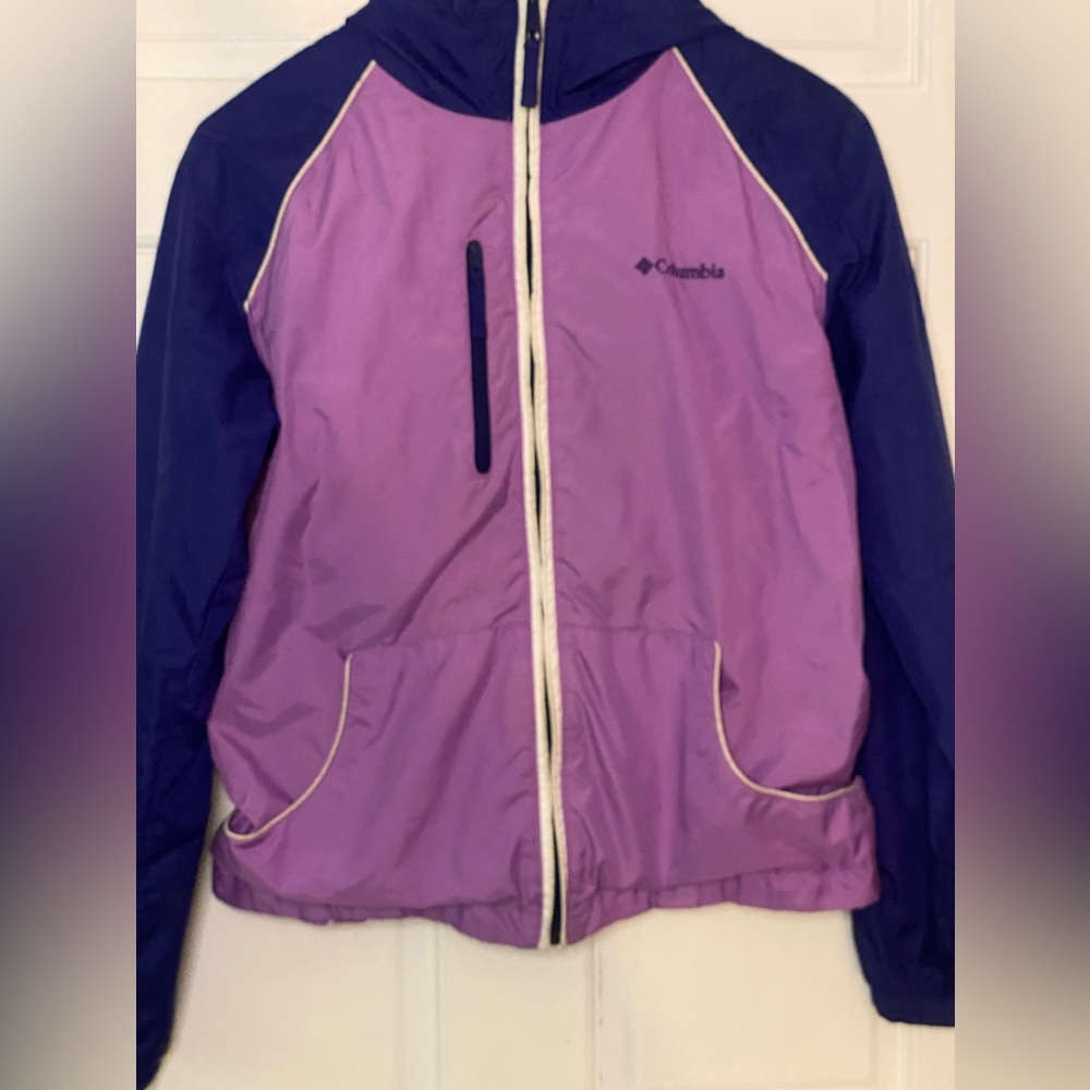 Columbia Purple kids rain jacket